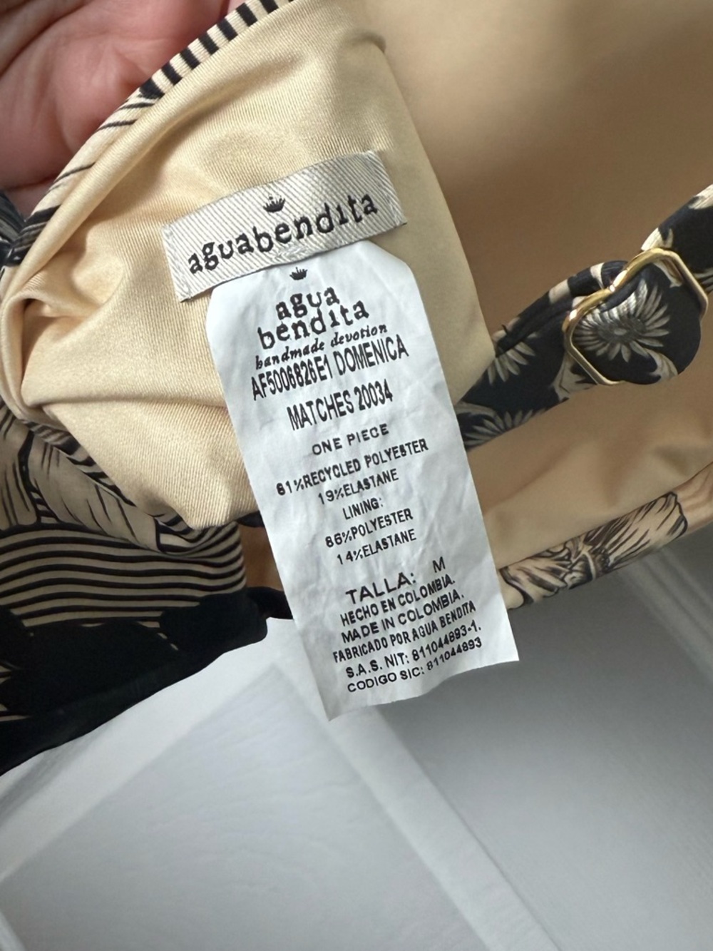 Agua Bendita Domenica One Piece Swimsuit M - Picture 10 of 10